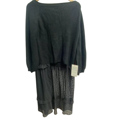 Three of Something Womens  Size M Casual Dress Black  