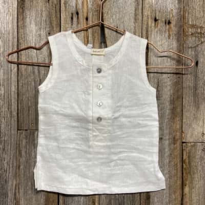 3 X Bobishi linen tank tops - size 1