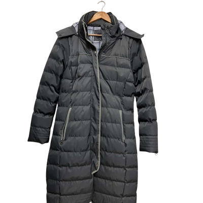  Equetech Womens  Size S Longline Puffer Jacket Grey 