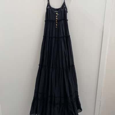 AJE Womens  Size 8 Maxi Dress Black  
