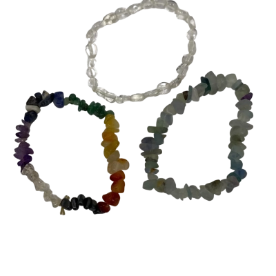 Women's Beaded Bracelet Multicoloured/Clear 3 Pieces