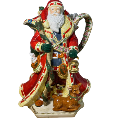 Studio Nova Woodland Holly Santa Pitcher JA015 13.5 Inches