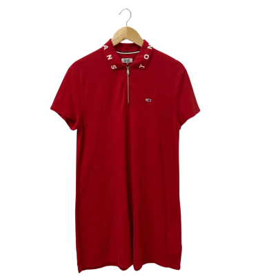 Tommy Jeans Womens  Size M Casual Dress Red 