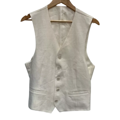 SuitSupply Mens  Size 24 (UK/US 38) WOOL/Silk/Linen Mix Waistcoat