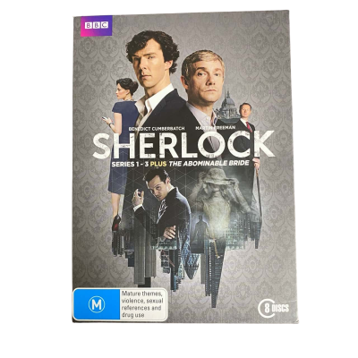 Sherlock Series 1 - 3 Plus The Abominable Bride 4 x DVD Box Set