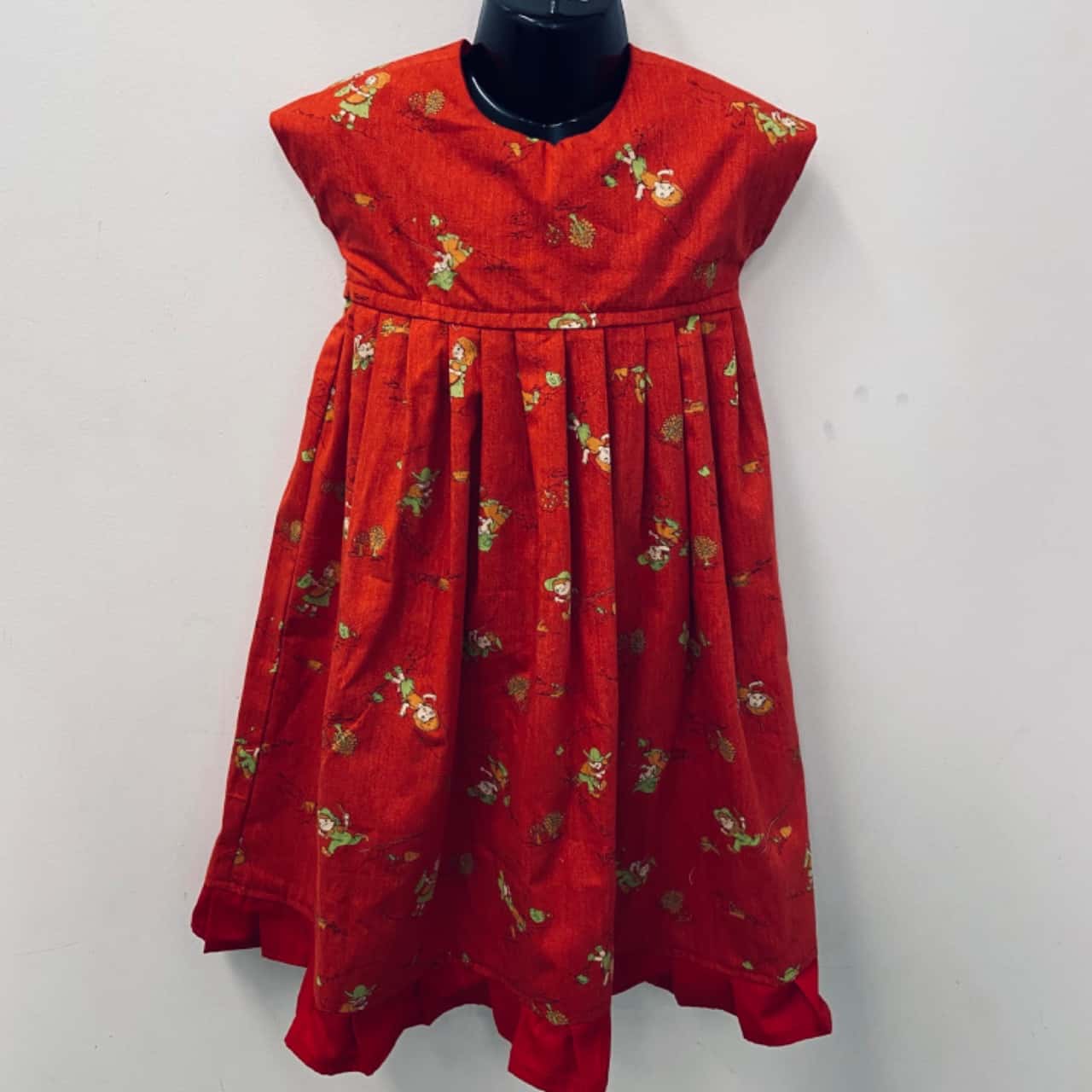 Nadja's Collection Kids Size 3 Dress Pattern / Red