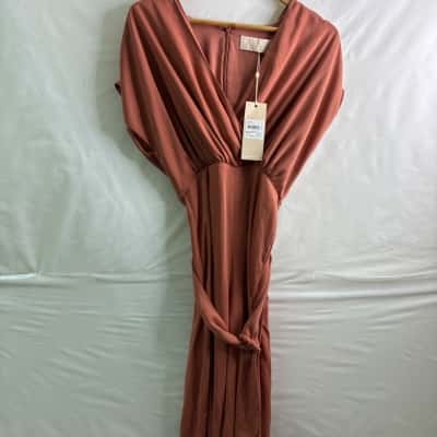 Keepsake the Label Womens  Size 8 Jumpsuit Burnt Orange 