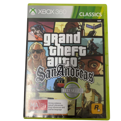 Xbox 360 grand theft auto San Andreas