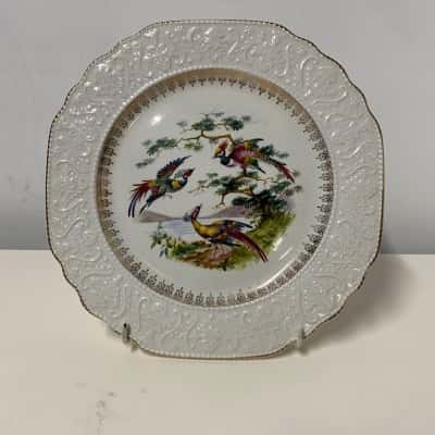 Stratford by Wood & Sons Burslem England alpine white English Ironstone Plate
