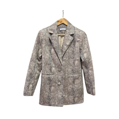Dissh Womens  Size 8 Blazer Animal print / Beige 