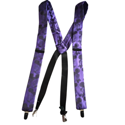  Quirky Mickey Mouse Mens Braces Black  / Purple John & Louis.   Belts Box