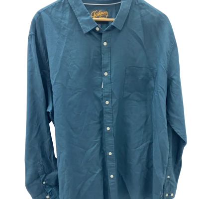 Johnny Bigg Mens  Size XXXXL Long Sleeve Shirt Teal 