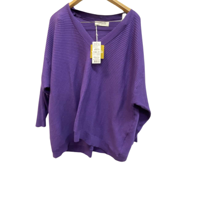 Virtuelle Womens  Size 24 Purple V neck jumper