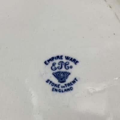 Empire Ware Stoke-on-Trent England Blue dish bowl