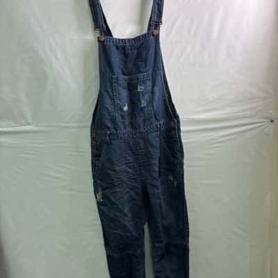 Man x Oneteaspoon Mens Size 30 Tour De Force Distressed Overalls Blue BNWT 