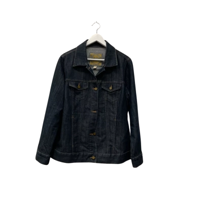 Michael Kors Womens  Size 1X/18 Denim Jacket Navy Blue 