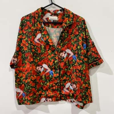 Peter Alexander PJ Top Womens  Size L Floral 