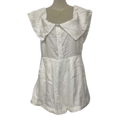 Slide Show Womens  Size 12 White Jumpsuit/Shorts
