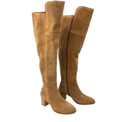 Human Premium Womens Size 40 Brown Amazing leather knee high boots