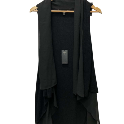 Guess Womens  Size XL Black  knit vest