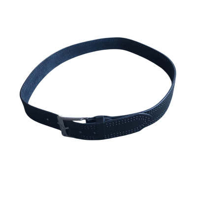 Unbranded Mens  Size M Black  Genuine Leather Belt TO Fit Waist 98 - 108 cm