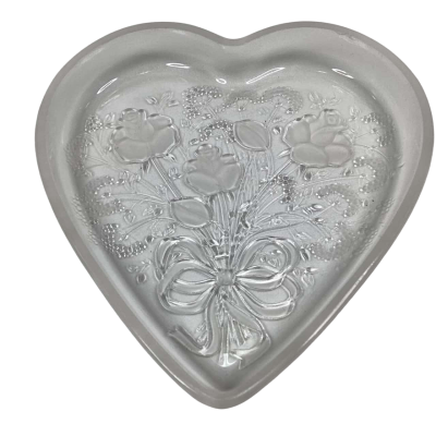 Mikasa Crystal Valentines Heart shaped dish