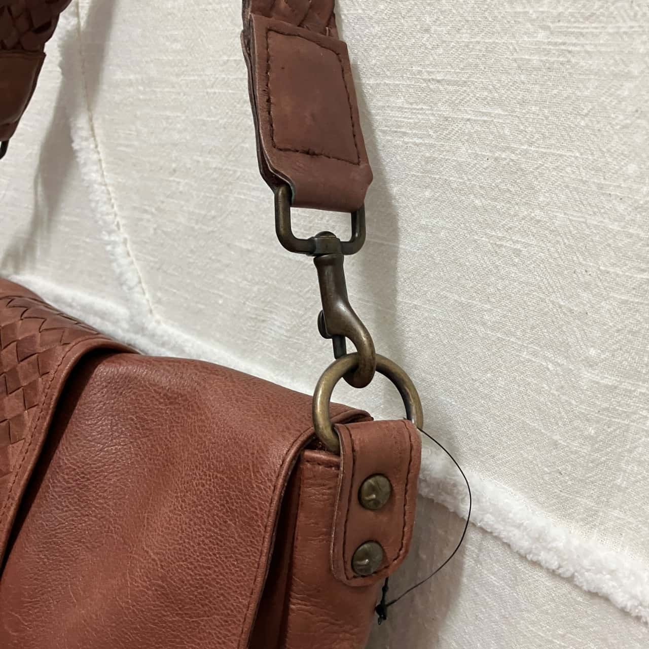 Cadelle Womens Leather Handbag Brown (s) - Used Very Good | Salvos Stores