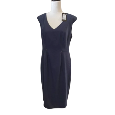 Diana Ferrari Womens  Size 10 Sleeveless Dress  / Work Dress Blue 