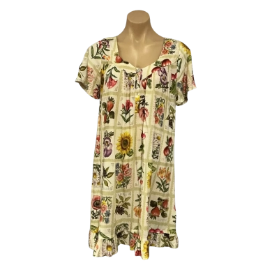 Sussan Womens Size XS Multicoloured Pattern Short Sleeve Nightie