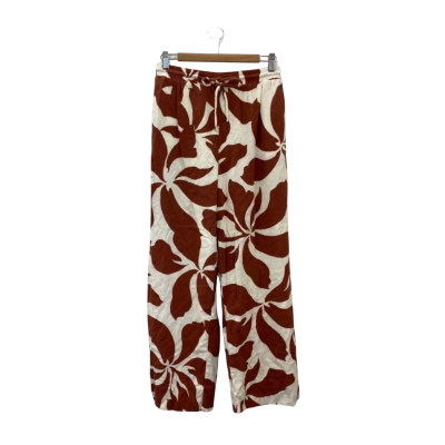 Forever New Womens  Size 10 Ankle Length Pants Brown / Pattern / White 