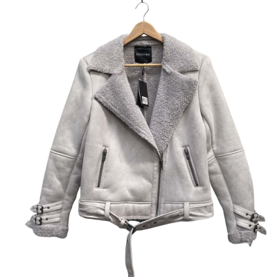 Decjuba Sara Faux Sherling Jacket Size 14. New 