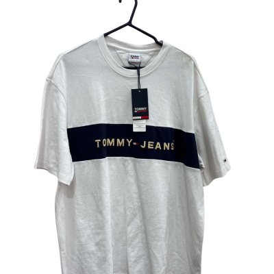 Tommy Jeans Mens  Size L White Top 