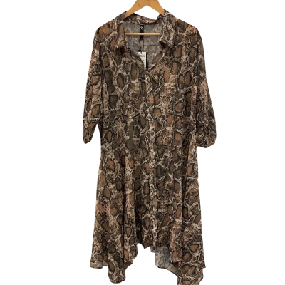 Taking Shape Womens  Size 20 Short Sleeve Dress  Animal print 