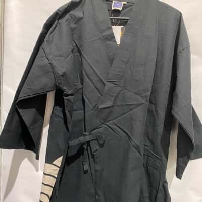  Men's Kimono Style Jacket Size M Black