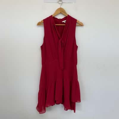 Cue Red Sleeveless Mini Dress  Size 12 