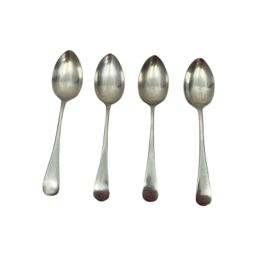 4 4 EP Ashberry Silver Plated Desert Or Soup Spoons 