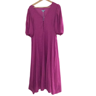 Blue Illusion Womens  Size M Midi Dress / Short Sleeve Dress  Purple 