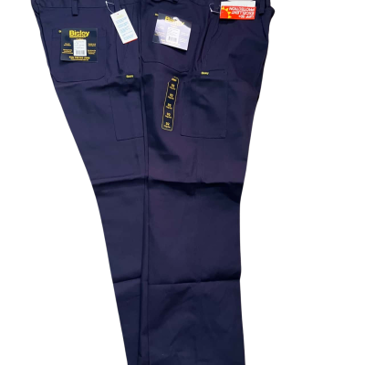 2 x Hard Yakka Mens  Size 36 Straight Leg Pants Navy Blue 