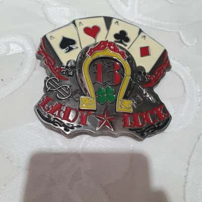 las veges number 13 lady luc belt buckle