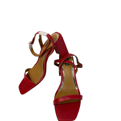 Jaggar   Size 37 / 6 Block Heel Sandals Red 