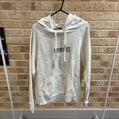 Taylor Swift The Eras Tour Concert Merch Hoodie Adult Medium Ivory Sweatshirt