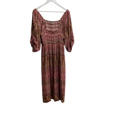 Tree of Life Womens  Size XL Maxi Dress Pattern / Pink  