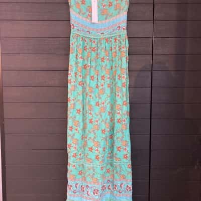  Womens  Size 8 Floral / Teal Dress (16)