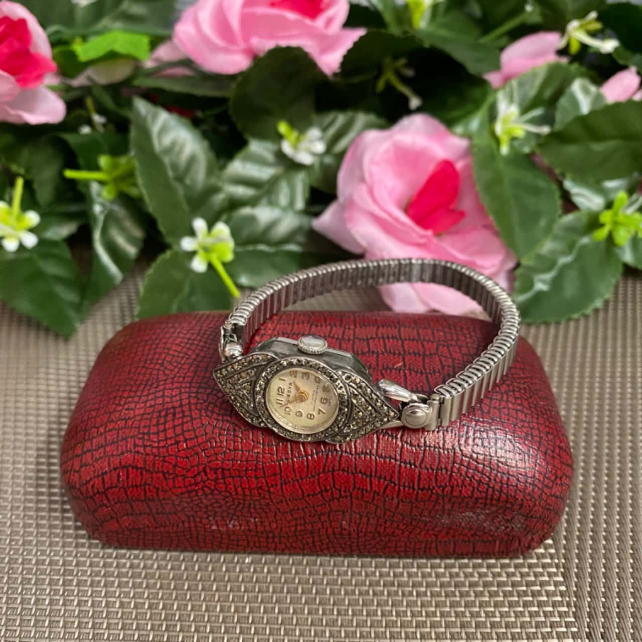 Made in Germany vintage Marcasite watch stainless steel- please see ...