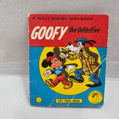 Vintage Walt Disney Mini-book: Goofy the Detective
