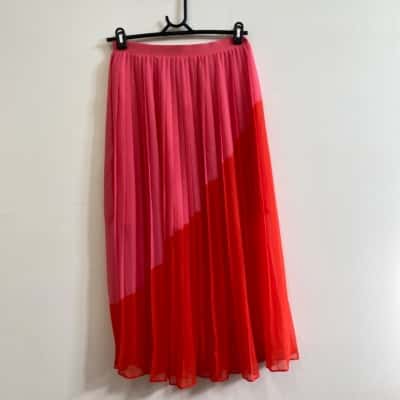 Gorman Womens  Size 10 Midi Skirt Orange / Pink  