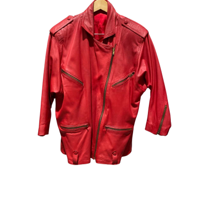  Unisex One Size Bomber Jacket Red 