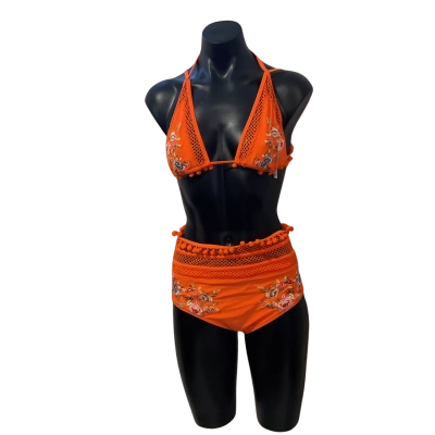 ASOS Womens  Size 10 Bikini Set Orange 