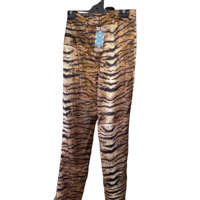 Boohoo Womens  Size 10 Straight Leg Pants Animal print 