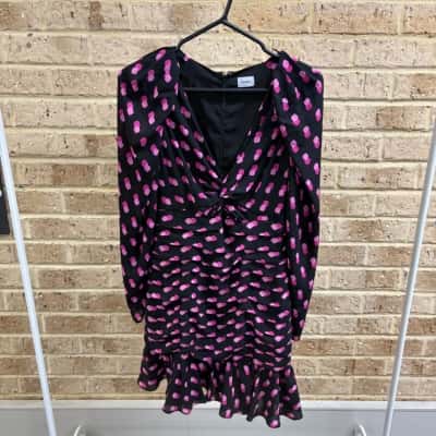 Sheike Womens pink & black dress Size 8 